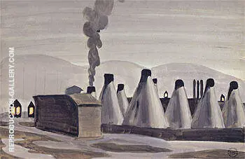 Industrial Kilns 1920 By Charles Burchfield