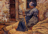 Basket Maker Damiette 1884 By Armand Guillaumin