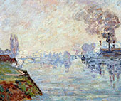 Landscape in the Vicinity of Rouen By Armand Guillaumin