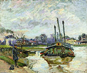 Laundry Boat at Charenton c1880 By Armand Guillaumin