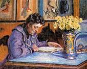Woman Guillaumin Reading 1895 By Armand Guillaumin