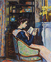 Mademoiselle Guillaumin Reading 1907 By Armand Guillaumin