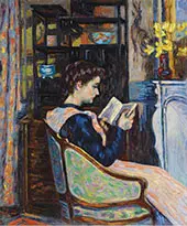 Mademoiselle Guillaumin Reading 1907 By Armand Guillaumin