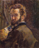 Self Portrait with Easel 1878 By Armand Guillaumin