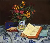 Still Life with Box with Blue Gloves 1873 By Armand Guillaumin