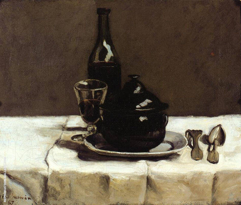 Still Life with Casserole 1867 | Oil Painting Reproduction