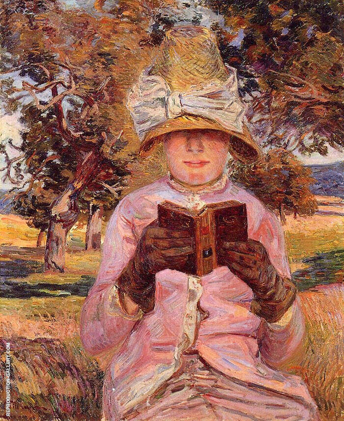 The Future Madame Guillaumin Reading 1882 | Oil Painting Reproduction