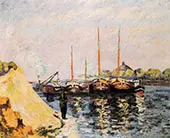 The Quay d'Austerlitz Morning c1886 By Armand Guillaumin