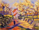 Village Street By Armand Guillaumin