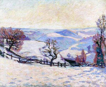 White Frost at Puy Barriou | Oil Painting Reproduction