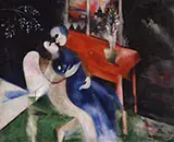 Lovers c1913 By Marc Chagall