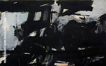 New Year Wall Night 1960 by Franz Kline | Oil Painting Reproduction