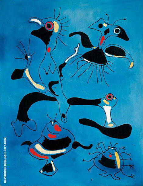 Birds and Insects 1938 by Joan Miro | Oil Painting Reproduction