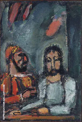 Christ and the High Priest By George Rouault