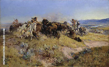 Buffalo Hunt 40 By Charles M Russell