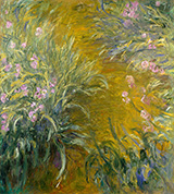 The Path Through the Irises 1915 By Claude Monet