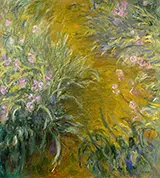 The Path Through the Irises 1915 By Claude Monet