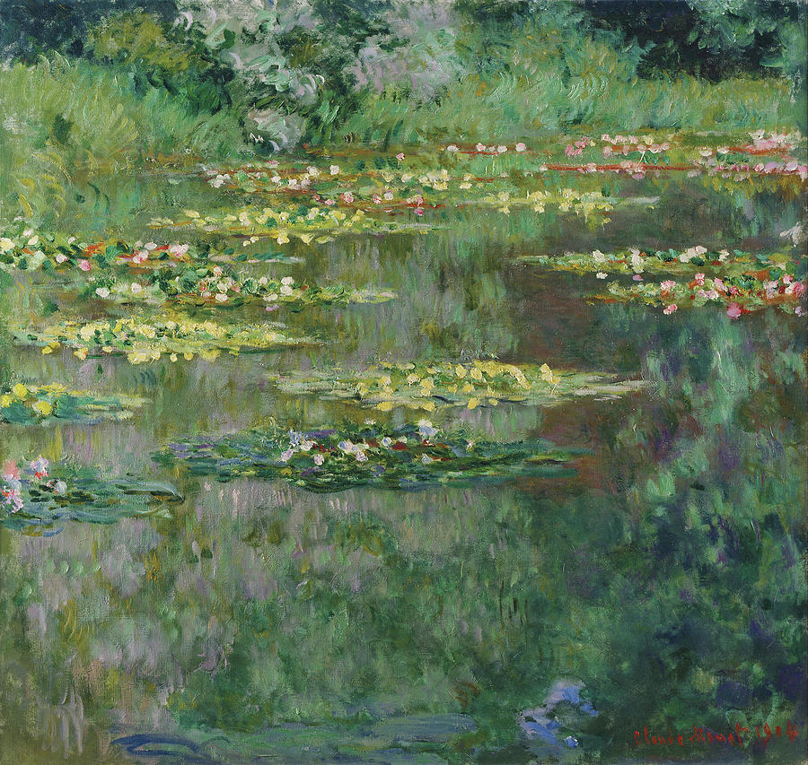 Water Lilies 1904 by Claude Monet | Oil Painting Reproduction