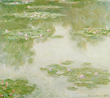 Water Lilies 302 By Claude Monet