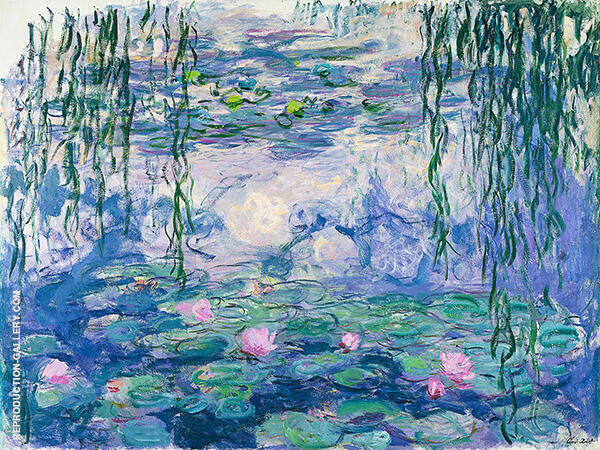 Water Lilies 1916 by Claude Monet | Oil Painting Reproduction