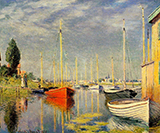 Pleasure Boats at Argenteuil 1875 By Claude Monet