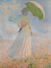Woman with a Parasol Turned towards the Right 1886 By Claude Monet