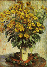 Vase of Chrysanthemums 1880 By Claude Monet