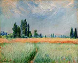 Wheat Field 1881 By Claude Monet