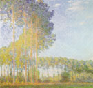 Poplars in the Sun By Claude Monet
