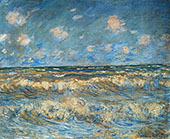 Rough Sea 1881 By Claude Monet