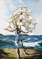 The Ship By Salvador Dali