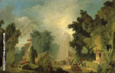 The Fair at Saint-Cloud By Jean Honore Fragonard