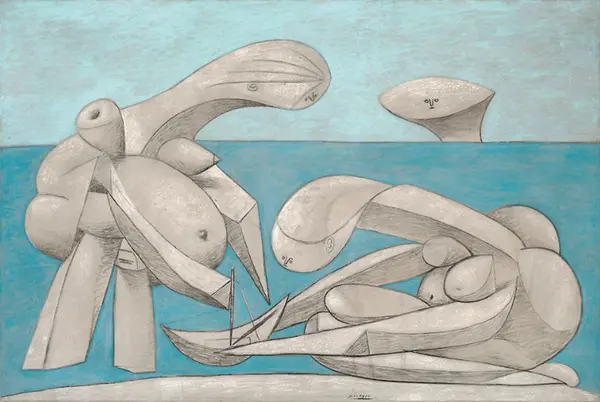 On the Beach 1937 By Pablo Picasso