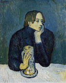 Portrait of Jaime Sabartes The Glass of Beer 1901 By Pablo Picasso