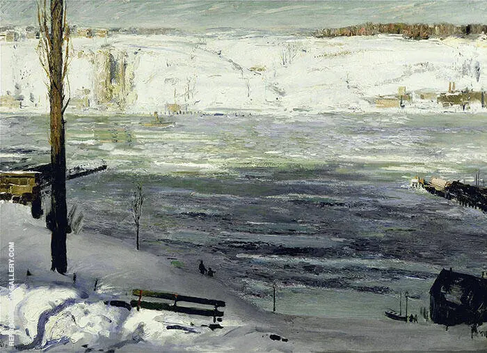 Floating Ice 1910 By George Bellows