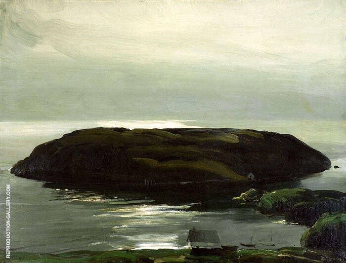 An Island in the Sea 1911 by George Bellows | Oil Painting Reproduction