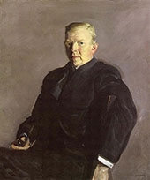 Man with a Pipe Portrait of Professor Joseph Russell Taylor 1912 By George Bellows