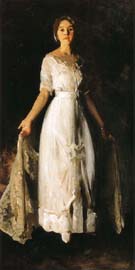 Mrs.Albert M.Miller or White Dress 1913 By George Bellows