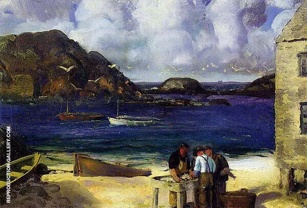 Harbor at Monhegan 1913 By George Bellows