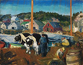 Ox Team Matinicus Island Maine 1916 By George Bellows