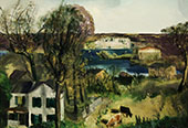 Hudson at Saugerties 1920 By George Bellows