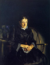 Aunt Fanny Old Lady in Black 1920 By George Bellows
