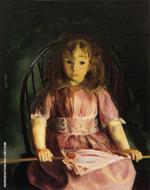 Jean in a Pink Dress 1921 by George Bellows | Oil Painting Reproduction