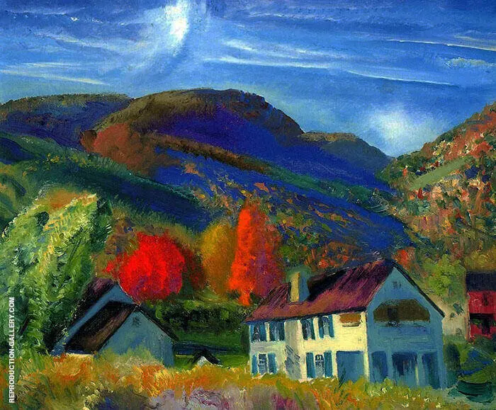 My House Woodstock 1924 By George Bellows