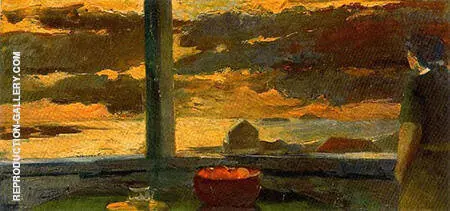 Girl on Porch 1968 By Elmer Bischoff