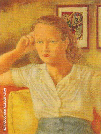 Portrait of Jean c.a.1940 By Elmer Bischoff