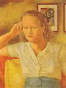 Portrait of Jean c.a.1940 By Elmer Bischoff
