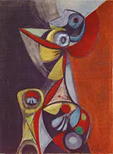 Untitled May 1947 By Elmer Bischoff