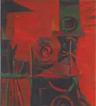 Untitled March 1948 By Elmer Bischoff