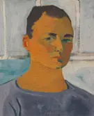 Self Portrait 1955 By Elmer Bischoff